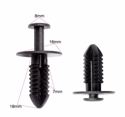 Rivetti automatici standard in nylon/metallo/plastica/POM/PP/dadi/bulloni/viti/fermagli per alberi/fermi a scatto con fermo a spinta per paraurti